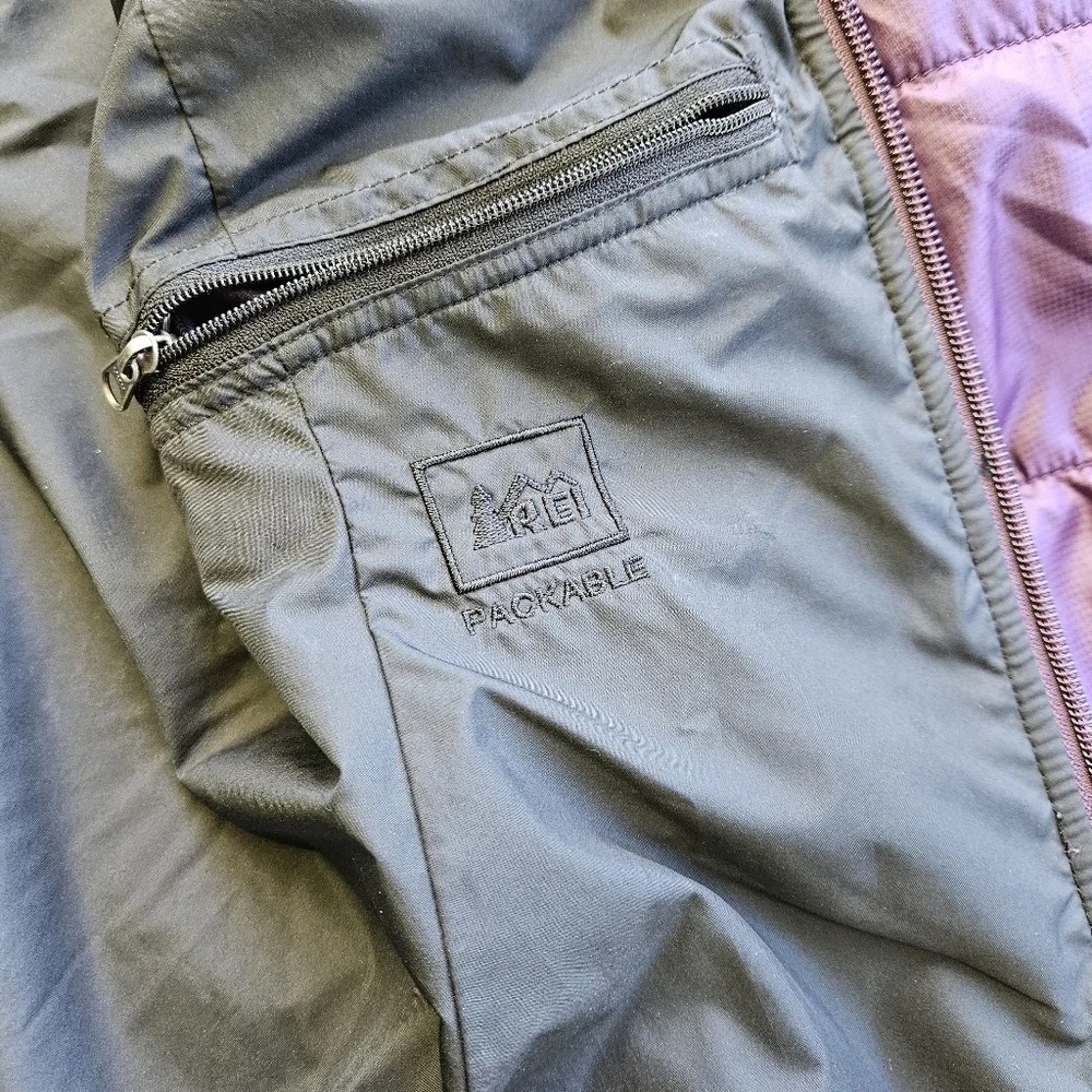 REI Revelcloud Purple Quilted Zip Jacket Packable Winter Puffer Coat Womens XS